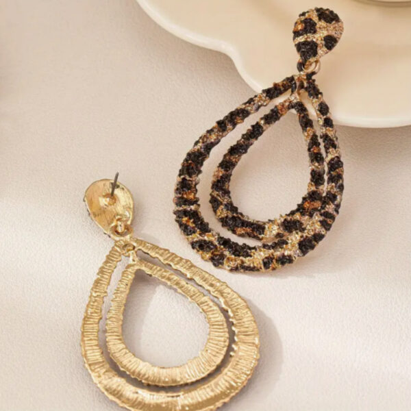 O1CN01947cc11eOOEfK3lYT_3368413861-0-cib Wholesale Double layered leopard print water droplet earrings