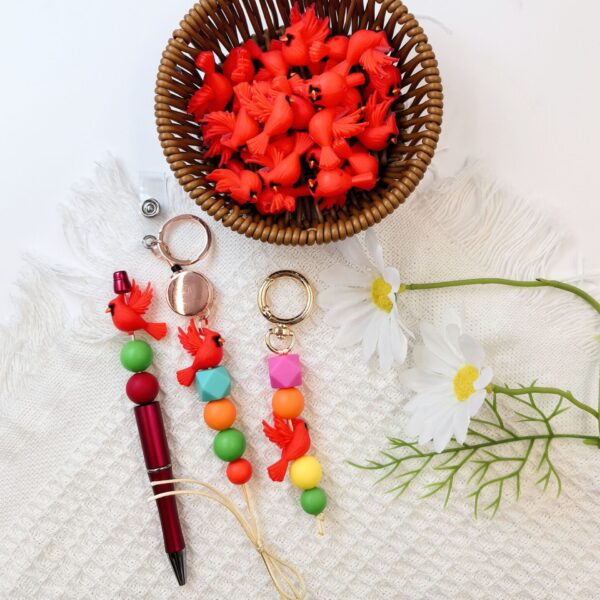 Wholesale 10cps DIY 3D Cute Cartoon Silicone Beads