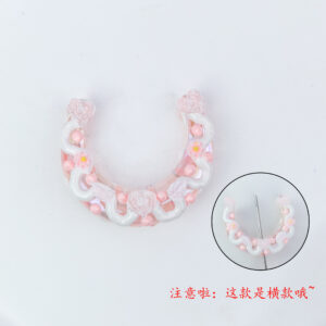 Peach pink moon (1 piece)