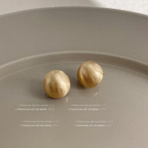 Semicircle brushed gold-silver needle