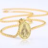 Wholesale Stainless Steel Virgin Mary Pendant Necklace Men's Pendant Hip Hop Accessories