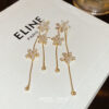 Wholesale Flower Earrings Luxury Earrings long fair earrings