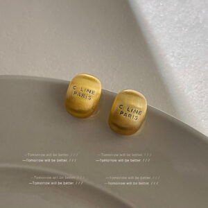 Gold letter brushed-Silver Needle