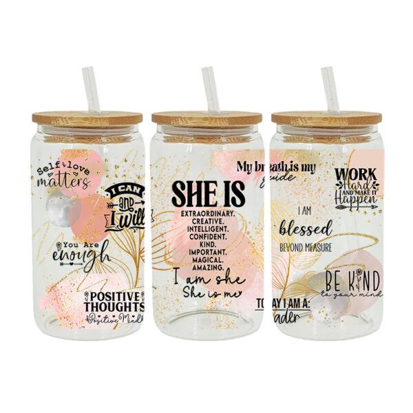 Wholesale New Cartoon printing UV Cup sticker crystal logo pattern 23 cmX11cm in stock