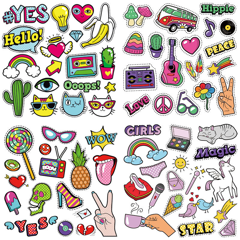Wholesale Cute and Diverse Cartoon UV DTF Ready to Press Transfers Wrap