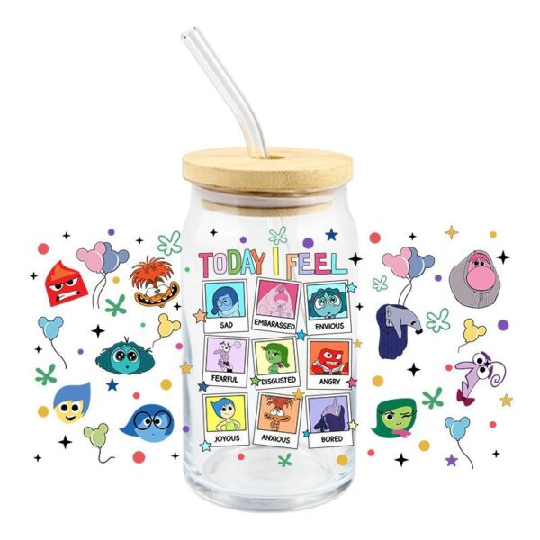 Wholesale Mind Secret Force UV DTF Transfer Crystal Transparent Sticker 23.6X10.6cm Waterproof Scratch Resistant Cartoon