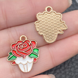 1 rose cake 20x18mm-1.2g-21474 / Valentine's Day Series