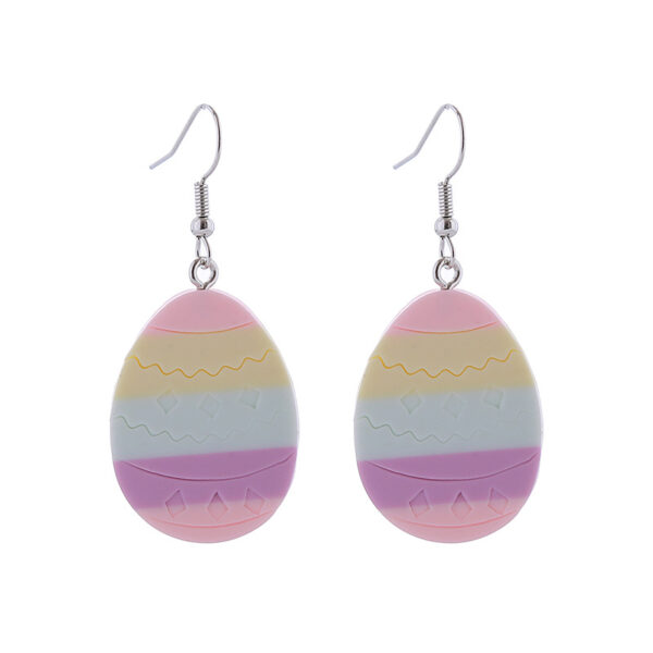 Wholesale Easter Cute Rabbit Easter Egg Carrot Earrings