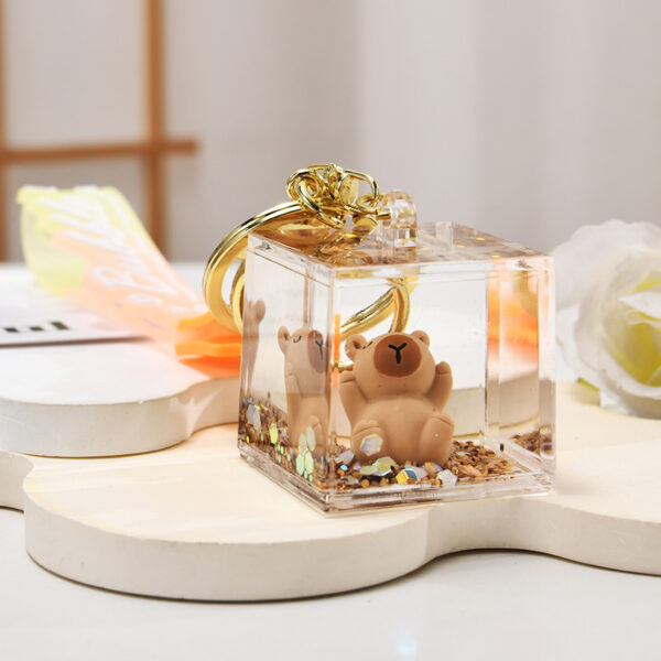 O1CN019MpQ051JM0BlQqZdJ_2200601031013-0-cib Wholesale Acrylic Creative Capybara Keychain