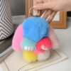 Wholesale Colorful plush rabbit cute bag pendant keychain