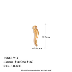 Small pepper pendant-gold