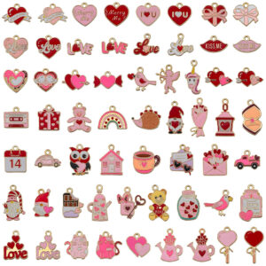Mixed 60-piece valentine's day drip oil collection - 60 designs, 1 of each - 65.65g - sn1607