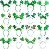 Wholesale St. Patrick's Day Green Clover Hat Headband