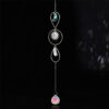 Wholesale silver series crystal wind chimes stars moon sun catcher