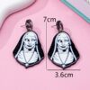 Wholesale Halloween blue cartoon witch acrylic funny earrings