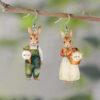 Wholesale Mr. and Mrs. Easter Rabbit Acrylic Earrings