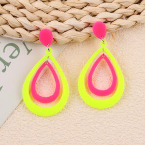 Fluorescent yellow rose red