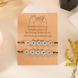 Blue love bracelet set br24y0739-2