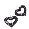 Wholesale Hollow out heart-shaped water drill filled with clay straight hole beads