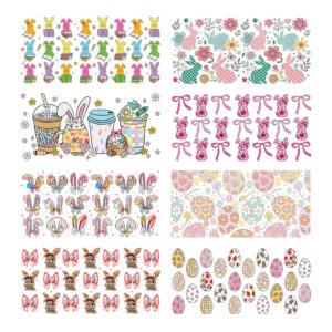 Wholesale Uv Transfer Sticker Glass Cup Crystal Label Crystal Sticker Cross-Border Exclusive for 16oz Glass Cup Special Sticker 23Cmx11Cm