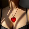 Wholesale Red Bright Love Valentine's Day Necklace