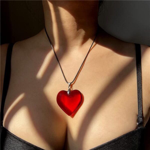 Wholesale Red Bright Love Valentine's Day Necklace
