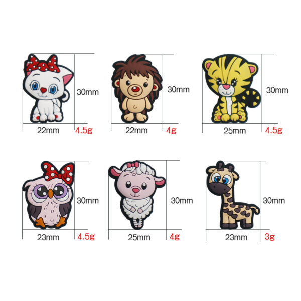 Wholesale 10pcs 3D Cartoon Cute Santa DIY Ballpoint Pen Silicone Beads