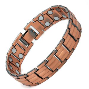 Double-row bracelet bronze full magnet