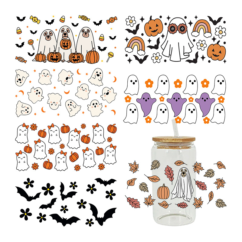 Wholesale UV Transfer Paste Glass Crystal Label Crystal Paste Cross-border Special Paste for 16oz Glass C 23cmX11cm
