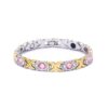 Wholesale Detachable Cross Magnet and Ornaments Diamond Magnet Women's Metal Bracelet