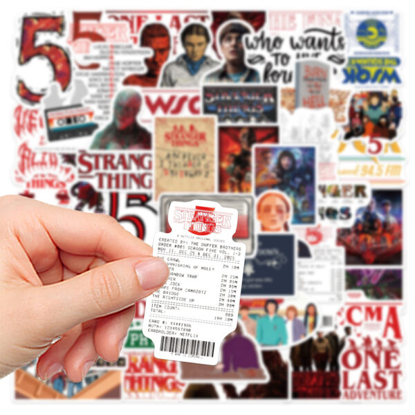 Wholesale 50pcs colorful cartoon characters with letters Waterproof Vinyl Stickers