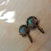 Wholesale Vintage Small Dragonfly Pattern Moonstone Earrings