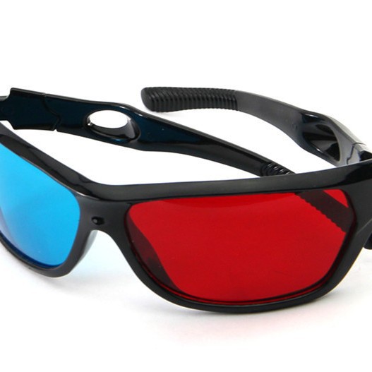 Wholesale 3D glasses red and blue glasses stereo glasses plastic