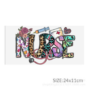 Nurse series transparent crystal standard water cup waterproof sticker-18