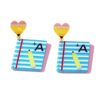 Wholesale Teacher's Day Pencil Printed Letter Love Acrylic Earrings