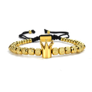 Golden 6MM12 pineapple beads 1