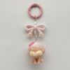 Wholesale Candy Color Bow Keychain Color Spring Buckle Cute Bag Pendant