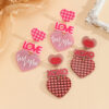 Wholesale Valentine's Day Love Sparkling Acrylic Earrings
