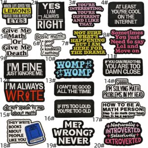 Cartoon english cloth stickers set of 20 pieces