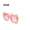 Wholesale Large frame diamond street photography sunglasses
