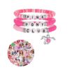 Wholesale Pink Soft Pottery Three-piece Beaded Bracelet