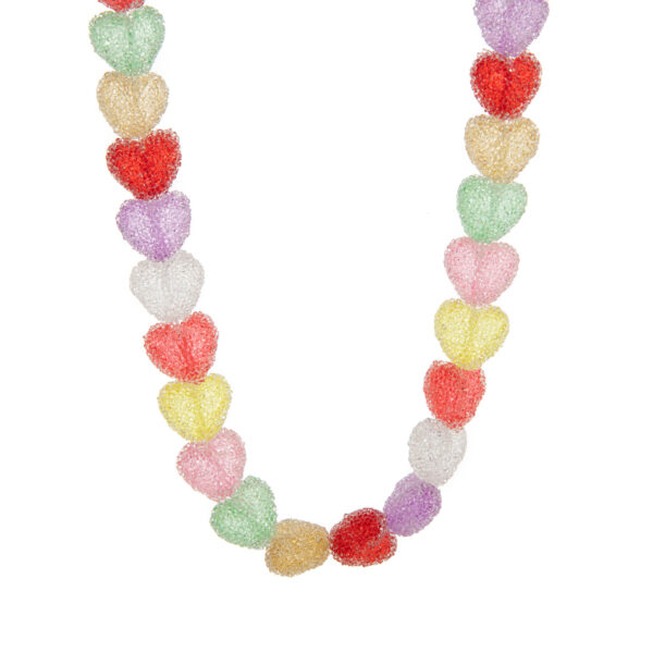 Wholesale Colorful heart-shaped cute candy necklace