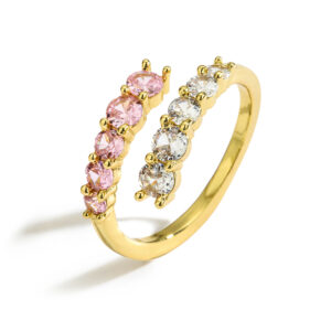 Gold Pink Diamond Line