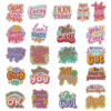 Wholesale Inspirational quotes letter embroidery DIY patches