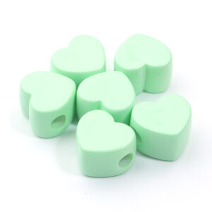 Heart green / 19.5*21.5mm aperture 6.2mm
