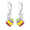 Wholesale Easter egg cute rabbit pendant earrings