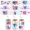 Wholesale Valentine's Day Uv Dtf Transfer Crystal Transparent 16oz Sticker Glass C Special Scratch-Resistant Wholesale