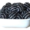 Wholesale 5PCS 20MM Resin Black Silver Striped Diamond Ball Beads