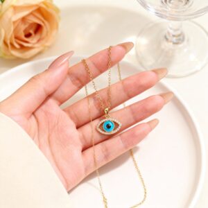 Wholesale Devil's Eye eye necklace with enamel personalized pendant