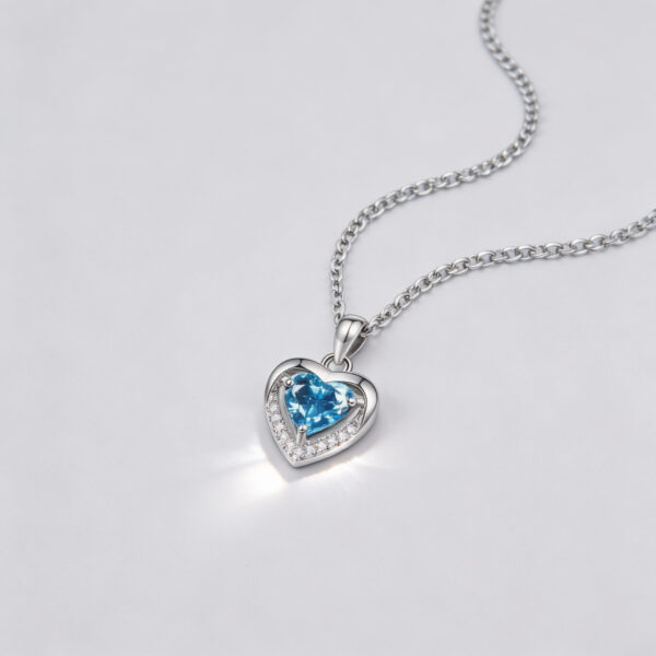 Wholesale Titanium steel necklace for women with micro inlaid full zircon, light luxury style